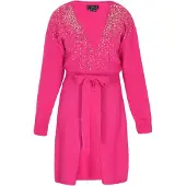 Faina Cardigan bronze / fuchsia
