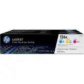 HP 126A pack de 3 toners LaserJet cyan/magenta/jaune authentiques