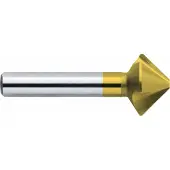 Exact 50227 Fraise conique à lamer 19mm HSS TiN queue cylindrique 1p. (19 millimètres)