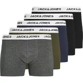 Jack & Jones Boxers 'JACBasic' bleu foncé / gris chiné / olive / noir
