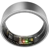 Ultrahuman - Bague Air - Smartring - Unisexe - Titane brut - Taille 50,5 (Ø 16 mm)