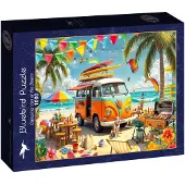 Blue Bird Plage Camping-car Puzzle - 1000 pièces