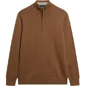 Superdry Essentials Half Zip Sweater Marron 3XL Homme