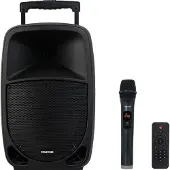 Fonestar Haut-parleur MALIBU-310 Portable Bluetooth 100W avec microphone UHF et trolley