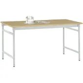 Manuflex BB3035.7035 Beistelltisch BASIS stationär mit Multiplex-Tischplatte in (60 x 125 x 78 cm)