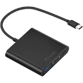 Fantec - Adaptateur vidéo externe - USB-C - HDMI - noir