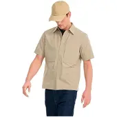 Aigle Ais25mshi006 Short Sleeve Shirt Beige S Homme
