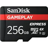 SanDisk Express GamePlay (256 Go, microSDXC, U3, UHS-I), Carte mémoire, Noir