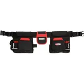 Ks Tools Ceinture porte-outils professionnelle Noir et rouge