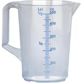 Waca Verseuse graduée de couleur transparente, 0,5 l, Verre mesureur, Transparent