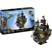 Revell Pirates Of The Caribbean : Dead Men Tell No Tales 3d Puzzle Black Pearl Led Edition Doré Enfants