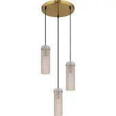 Globo Karolo E14 Lampe à suspendre 3 fois 40W or, métal Ø8cm 15775-3HR