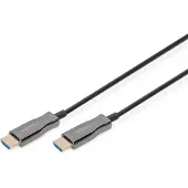 Digitus Fiber Optic Hdmi Cable Hdmi 2.1 Cable 10 M Noir