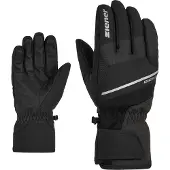 Ziener Gants de sport 'Gezim' gris argenté / noir