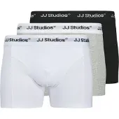 Jack & Jones Boxers 'JACSOHO' gris chiné / noir / blanc