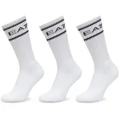 Emporio Armani Train Sponge Socks 3 Pairs Blanc EU 44-47