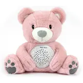 Milly Mally Plü sch-Teddybä r avec Beamer Bear rosa