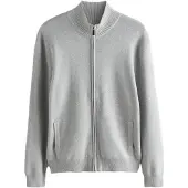 Next Vestes en maille gris chiné