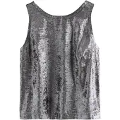 Next Haut gris argenté