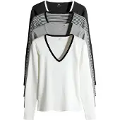The Set T-shirt gris / noir / blanc
