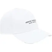 Armani Exchange pour homme. XM001694AF15502U0002 Casquette décontractée blanche (OSFA), Casuel, Coton
