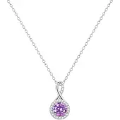 Rafaela Donata Chaîne violet / argent / transparent