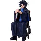Aniplex Demon Slayer Kimetsu No Yaiba Giyu Tomioka Statue 16 Cm Bleu