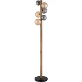 Globo Riha G9 Stehleuchte 6-fach 5W Schwarz Matt, Metall 150cm 56133W-6S (G9)