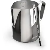 Xavax Barista-Milchkännchen mit Latte Art Pen, Edelstahl, 600 ml, Silber (00111280)