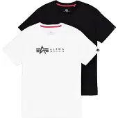 Alpha industries T-Shirt noir / blanc