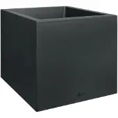 Elho Pot de Plante Carré Elho Noir Moderne Ø 39 cm en Plastique