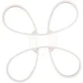 TRIO Plafonnier LED FLY 22 W, 4000 K, 2600 lm, métal blanc, dimensions : 7 x 40 x 40 cm, IP20,
