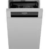 Whirlpool WSBO 3O34 PF X, semi-aménagé, étroit (45 cm), noir, bas, haut, panier, 10 couverts