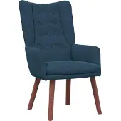 vidaXL fauteuil Bleu 63 x 67 x 94 cm Velours
