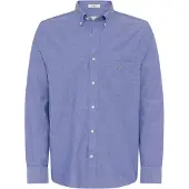 Gant pour homme. 3000100 Chemise Regular Fit classique en popeline bleue (S), Casuel, Coton, Manche longue