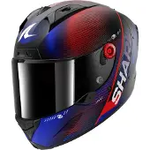 Shark Casque Aeron Speed Tech Carbon, noir mat/rouge/bleu, M (57/58)