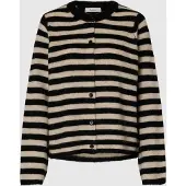 Selected Cardigan beige / noir