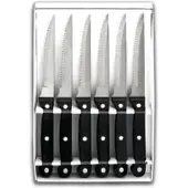 Lacor - 39060 - 6 Couteaux Pour Steak - Lame Crantée