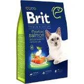 Brit Cat Premium by Nature Sterilised salmon 8 kg