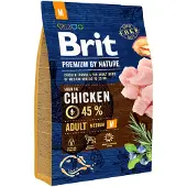 Brit Premium By Nature Adult Medium M - Poulet pour chiens de races moyennes - 3 kg