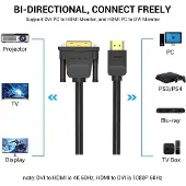 Vention 5 M Hdmi To Dvi Cable Doré