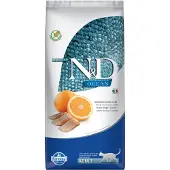 Farmina N&amp;D Ocean Cat Adult Herring &amp; Orange - Croquettes à l'hareng et à l'orange - 10 kg