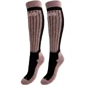Helios Merino One 60, chaussettes de ski, 2 paires, rose