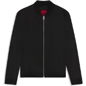 HUGO Veste en twill Slim avec fermeture éclair