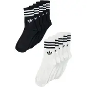 Adidas Chaussettes '3-STRIPES CREW 10 PAIRS' noir / blanc