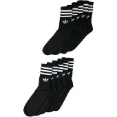 Adidas Originals Chaussettes '3-STRIPES CREW 10 PAIRS' noir / blanc