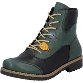 Rieker Bottines à lacets bleu / jaune / vert / noir