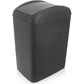 Orion Poubelle 40L en plastique résistant avec couvercle rabattable