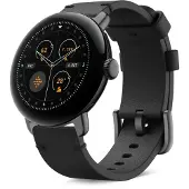 Google Pixel Watch 3 (45mm), bracelet en cuir classique, Obsidian, S