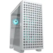 Cougar Airface ECO RGB, tour moyenne, sans bloc d'alimentation, USB/audio, ATX, 1x USB-C 3.2 Gen 2, 2x USB 3.0, blanc